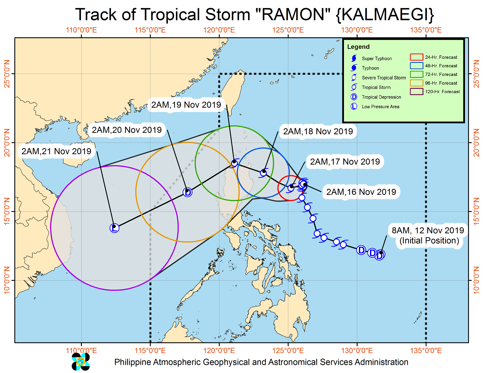 Courtesy: Philippine Atmospheric, Geophysical, and Astronomical Services Administration (Pagasa)