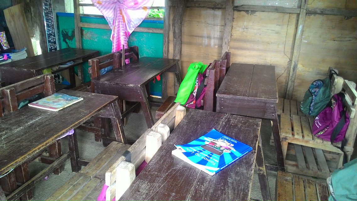 Ito ang kuha sa loob ng silid-aralan ng mga Grade 1-3 students ng Cabibihan Elementary School sa Calatrava.